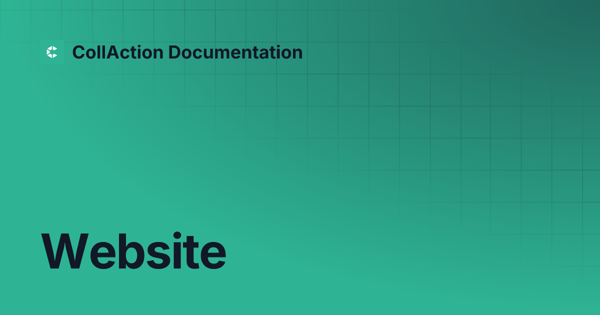 Website collaction documentation